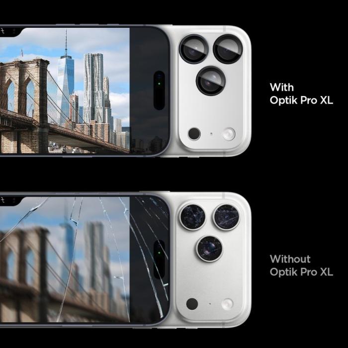 Bild 6, Spigen Spigen iPhone 17 Pro Linsskydd Optik Pro GLAS.tR 
