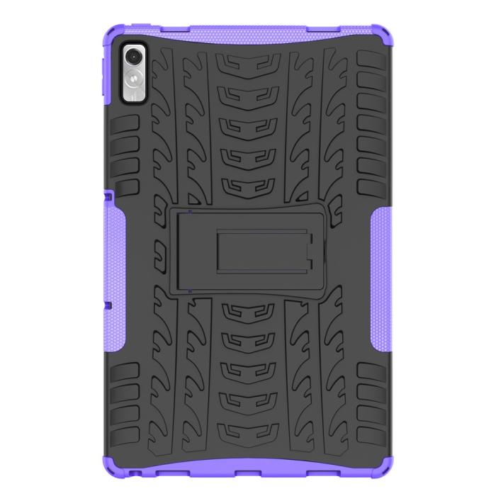 Bild 2,  Lenovo Tab P11 Gen 2 Skal Rugged Kickstand Armor Lila