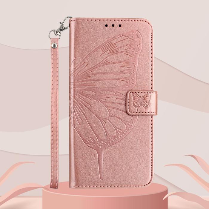 Bild 5,  Samsung Galaxy A27 5G Fodral Fjäril Roséguld