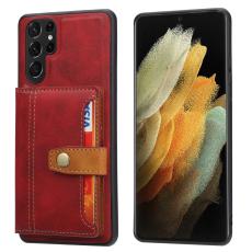  Samsung Galaxy S22 Ultra Skal Med Pl&aring;nboksfunktion R&ouml;d