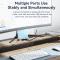 ESSAGER ESSAGER USB-A Hub 4x USB-A 2.0 Portar Aluminium Silver