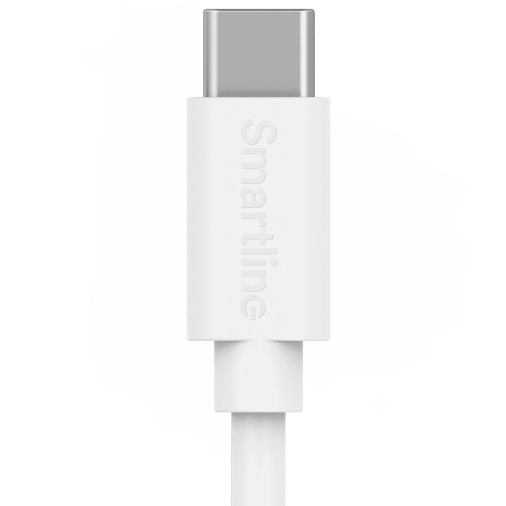 Smartline Smartline 2m USB-C - Lightning MFi Laddningskabel Vit