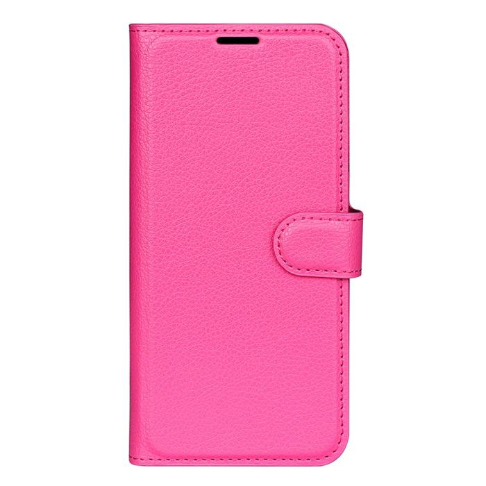 Bild 5,  Xiaomi Redmi 12C 4G Fodral Litchi Läder Rosa