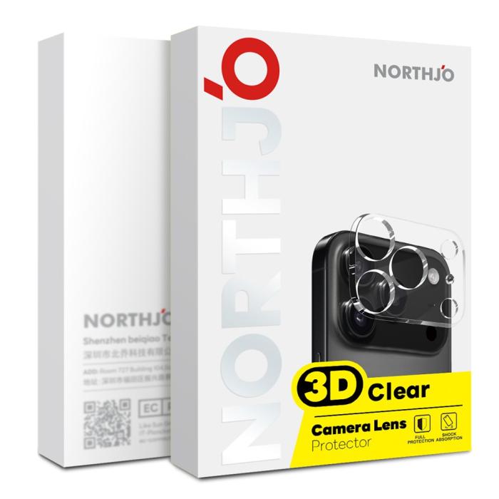 Bild 5, NORTHJO NORTHJO Samsung Galaxy Z Flip 8 2-PACK Linsskydd Härdat Glas