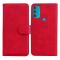  Motorola Moto G71 Fodral Skin Touch Läder Röd