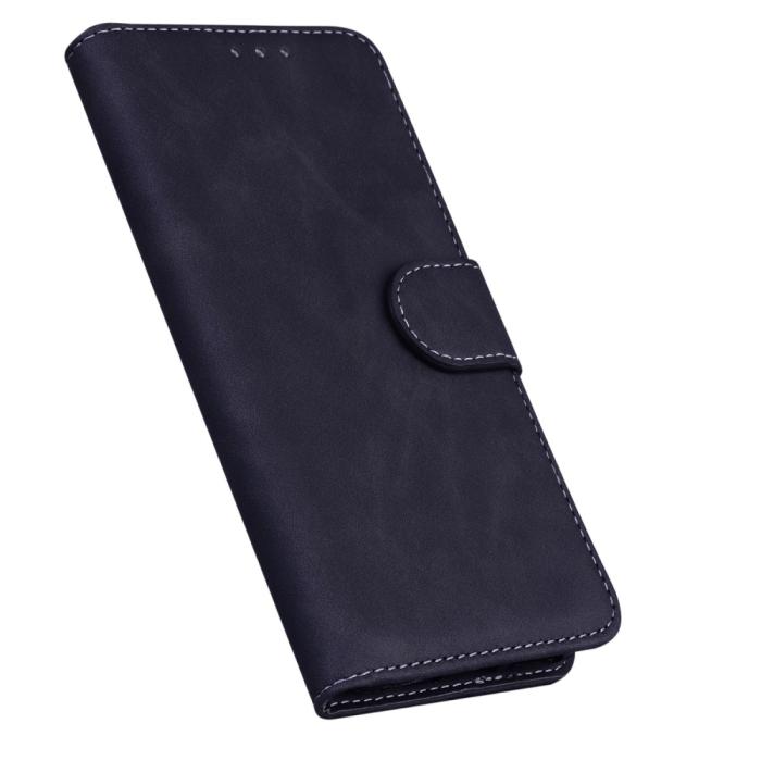 Bild 6,  Motorola Moto G71 Fodral Skin Touch Läder Svart