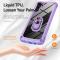  Samsung Galaxy A16 Skal Shockproof Ring Hybrid Lila