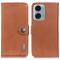 KHAZNEH KHAZNEH Motorola Moto G04 4G/G24 4G Läder Fodral Brun