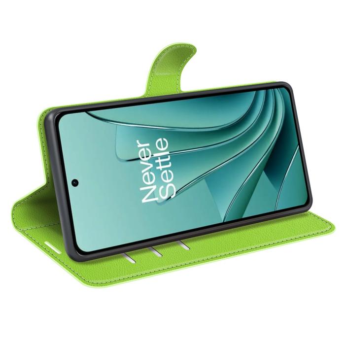 Bild 3,  OnePlus Nord 3 5G Fodral Litchi Textur Grön