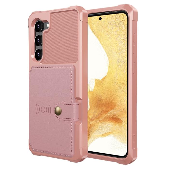 Bild 2,  Samsung Galaxy S23 Skal Med Magnetisk Plånbok Rosé