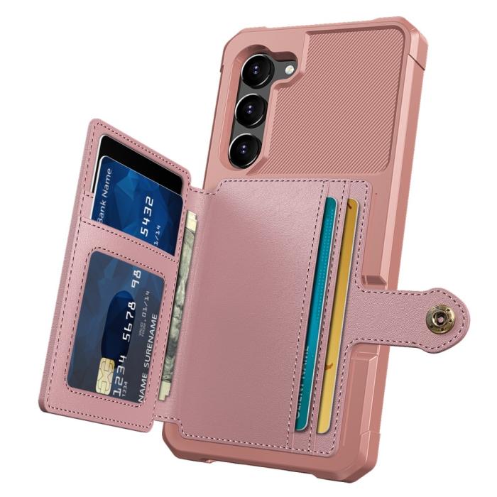 Bild 3,  Samsung Galaxy S23 Skal Med Magnetisk Plånbok Rosé
