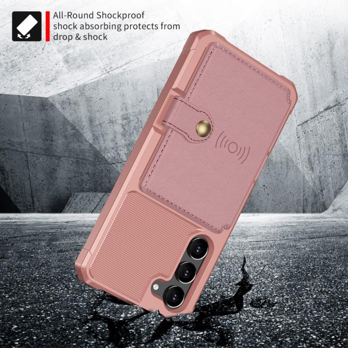 Bild 4,  Samsung Galaxy S23 Skal Med Magnetisk Plånbok Rosé
