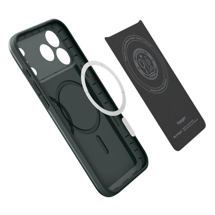 Bild 5, Spigen Spigen iPhone 18 Pro / 17 Pro Skal MagSafe Thin Fit Grön