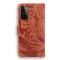  OnePlus 9 Pro - Tiger Tryck Läder Fodral - Brun