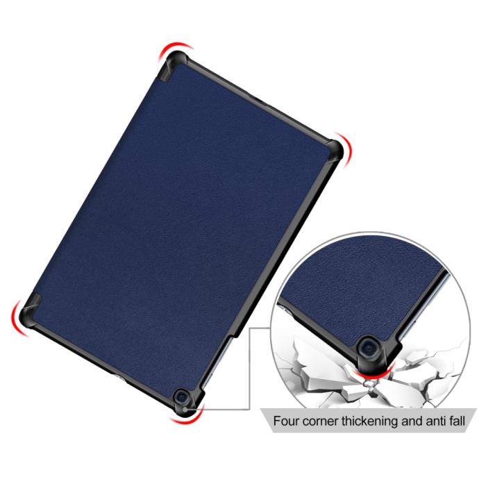 Bild 5,  Samsung Galaxy Tab A 10.1 2019 - Tri-Fold Fodral - Mörk Blå