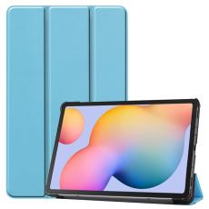  Samsung Galaxy Tab S6 Lite - Tri-Fold Fodral - Ljus Bl&aring;