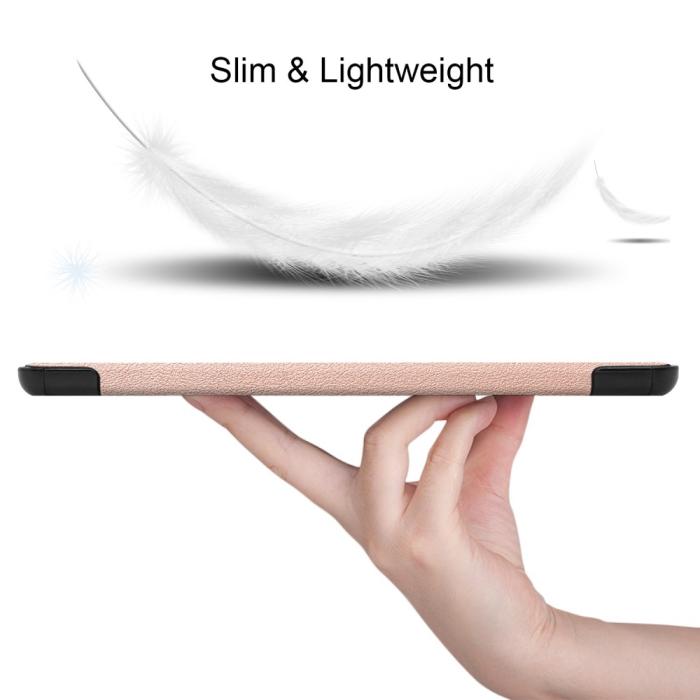 Bild 2,  Samsung Galaxy Tab S6 Lite - Tri-Fold Fodral - Roséguld
