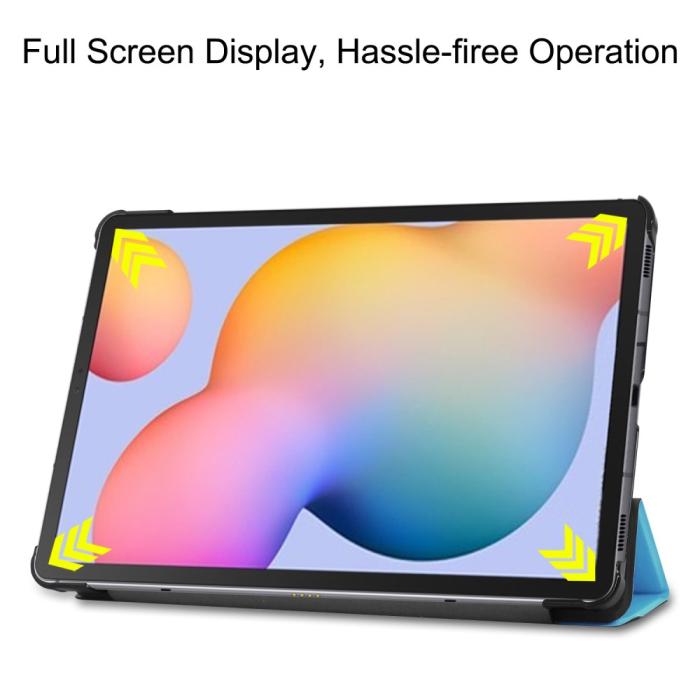 Bild 4,  Samsung Galaxy Tab S6 Lite - Tri-Fold Fodral - Ljus Blå
