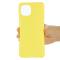  Samsung Galaxy A03 Skal Liquid Silikon Med Strap Gul