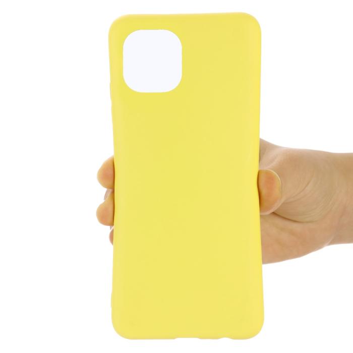 Bild 5,  Samsung Galaxy A03 Skal Liquid Silikon Med Strap Gul