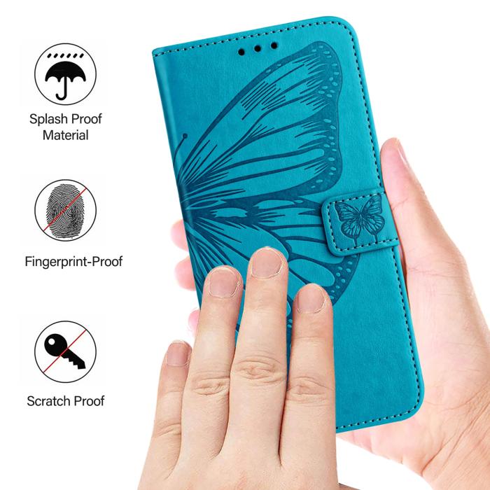 Bild 2,  Samsung Galaxy A27 5G Fodral Fjäril Blå