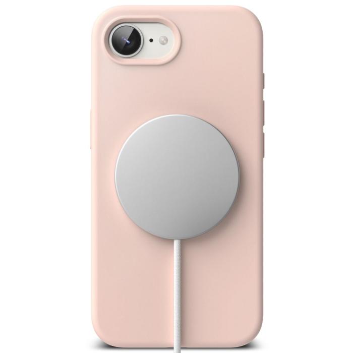 Bild 4, Ringke Ringke iPhone 17e / 16e Skal MagSafe Silikon Pink Sand