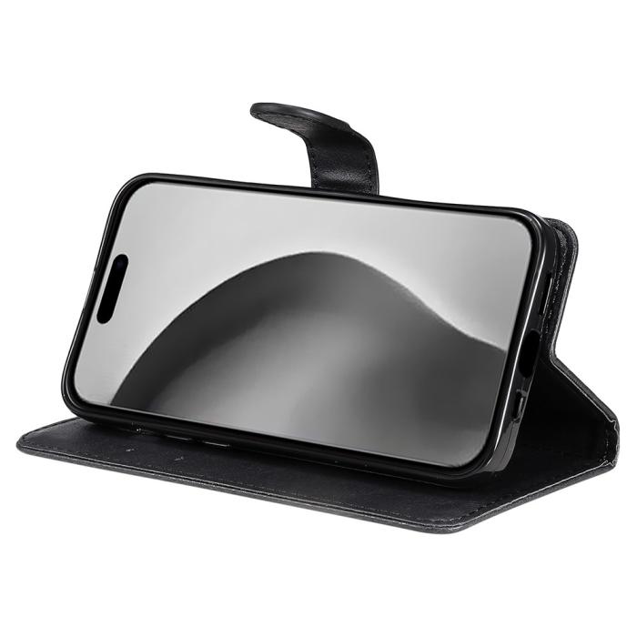 Bild 4,  iPhone 16 Pro Max Fodral Läder Svart
