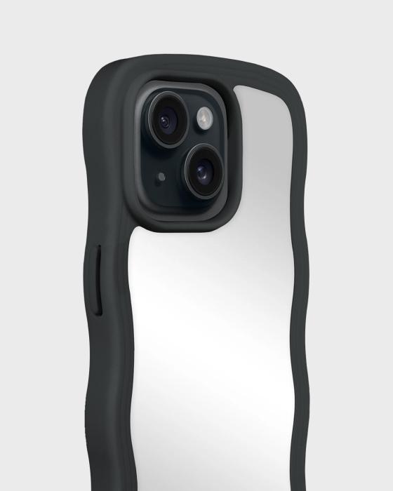 Bild 3, holdit holdit iPhone 15/14/13 Skal Wavy Black Mirror