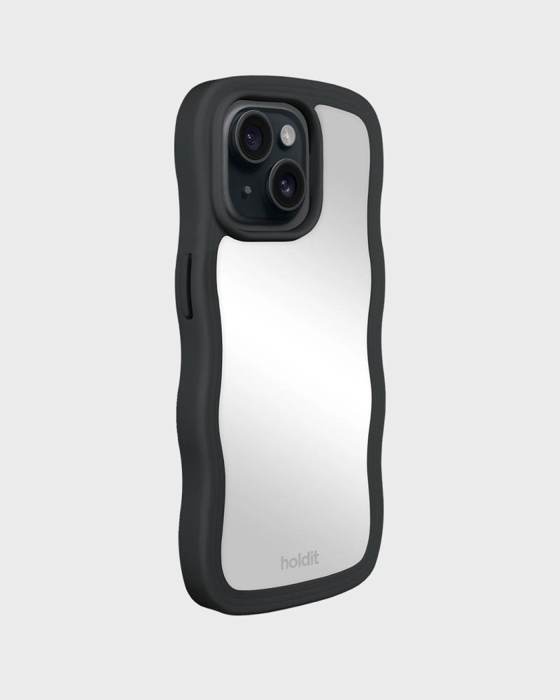 holdit holdit iPhone 15/14/13 Skal Wavy Black Mirror