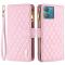 BINFEN BINFEN Motorola Edge 40 Neo 5G Fodral Multifunktionell Diamond Rosa