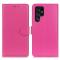  Samsung Galaxy S22 Ultra Fodral Litchi Läder Rosa