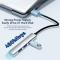 ESSAGER ESSAGER USB-C Hub 4x USB-A 2.0 Portar Aluminium Grå