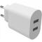 Smartline Smartline Väggladdare 2x USB-A 4.8A Vit