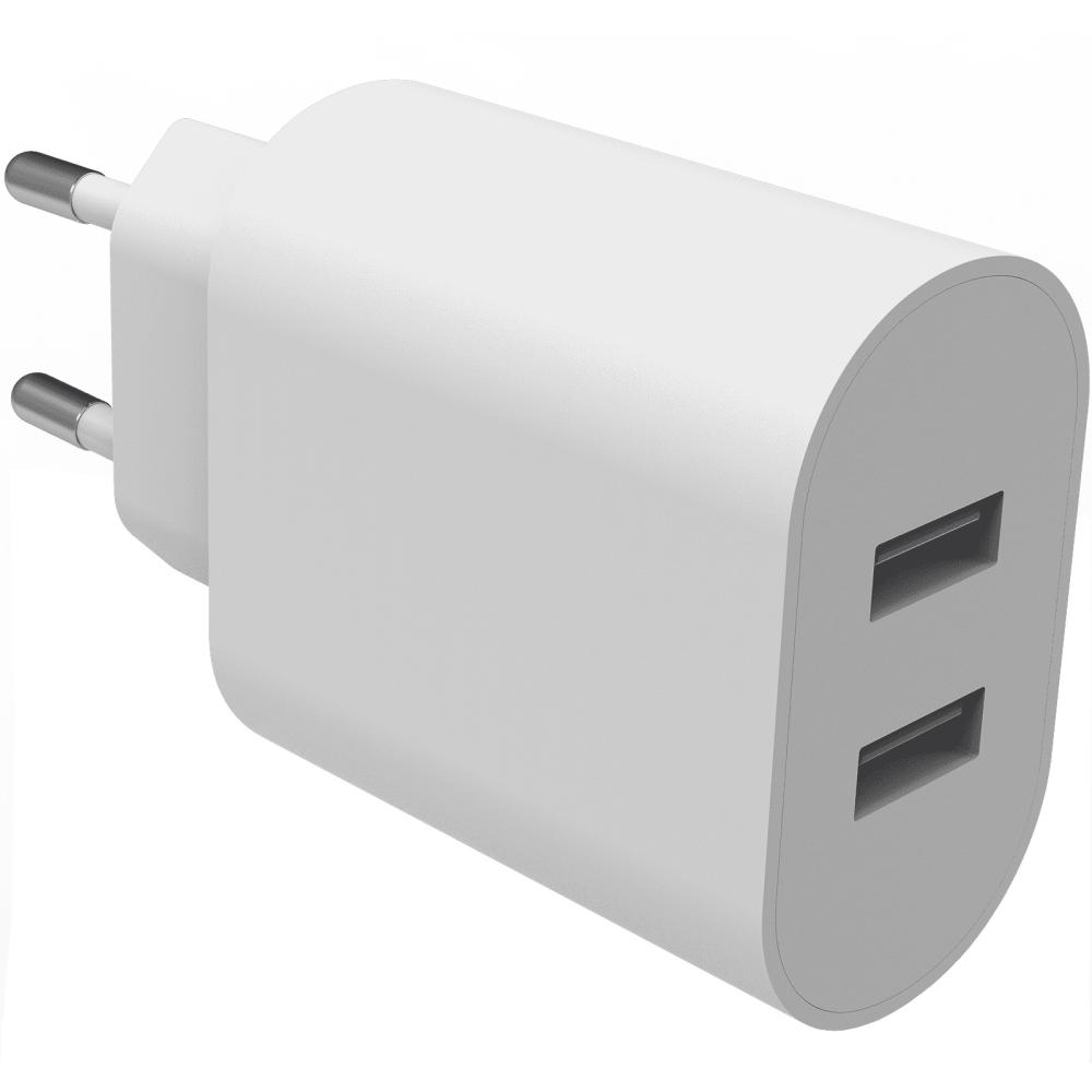 Smartline Smartline Väggladdare 2x USB-A 4.8A Vit