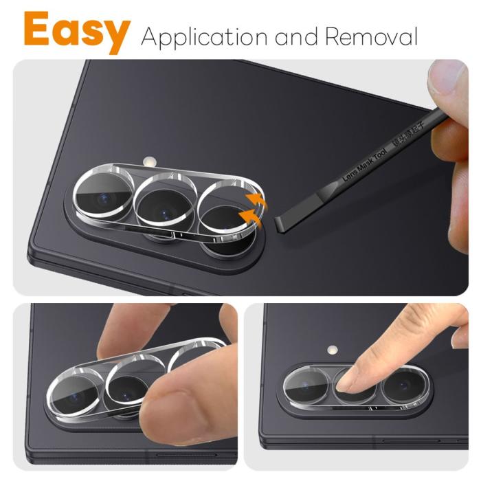 Bild 4, NORTHJO NORTHJO Galaxy Z Fold 8 Ultra 2-PACK Linsskydd Härdat Glas