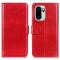  OnePlus 15R Fodral Crazy Horse Läder Röd
