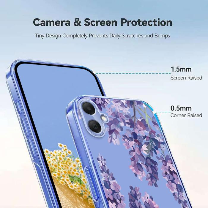 Bild 4,  Samsung Galaxy A07 4G Skal Med Tryck Blommor