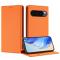  Google Pixel 10/10 Pro / 9/9 Pro Fodral RFID Litchi Läder Orange