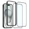 NORTHJO NORTHJO iPhone 15 Skärmskydd Heltäckande Härdat Glas