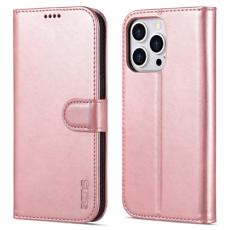AZNS AZNS iPhone 14 Pro Fodral L&auml;der Ros&eacute;guld