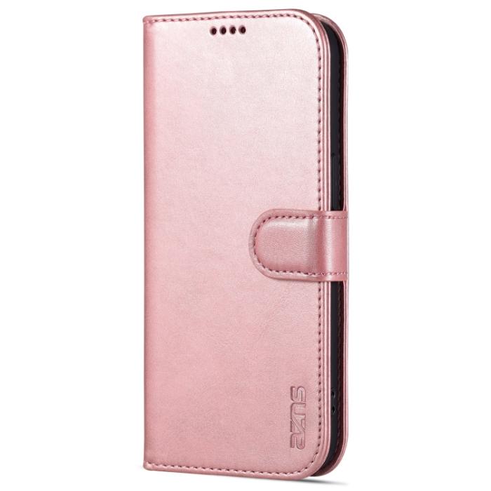 Bild 2, AZNS AZNS iPhone 14 Pro Fodral Läder Roséguld