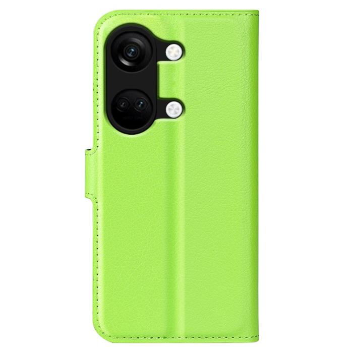 Bild 6,  OnePlus Nord 3 5G Fodral Litchi Textur Grön