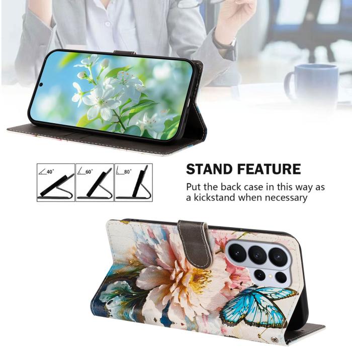 Bild 2,  Samsung Galaxy S26 Ultra Fodral Med Tryck Blommor / Fjärilar