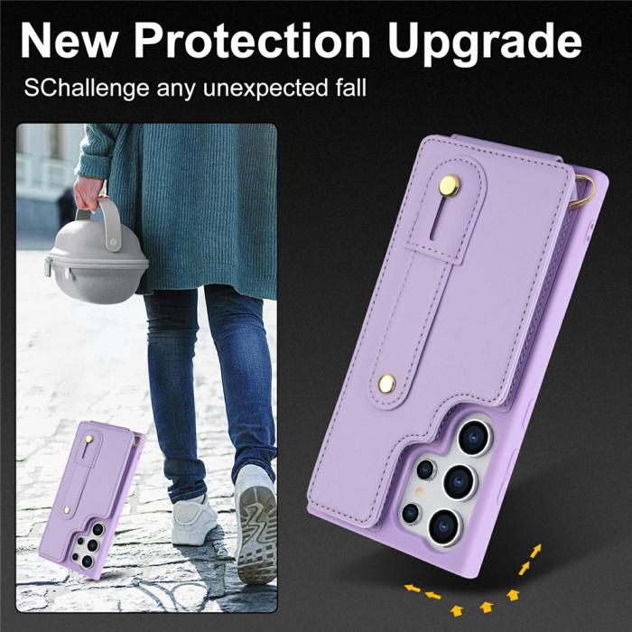 Bild 6,  Samsung Galaxy S26 Ultra Skal Multifunktionellt Läder Lila