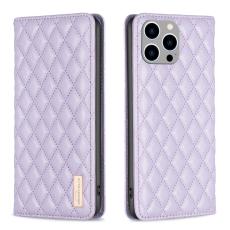 BINFEN BINFEN iPhone 15 Pro Max Fodral Diamond Flip L&auml;der Lila