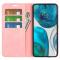  Motorola Moto G52/G82 Fodral Flip Retro Läder Rosa