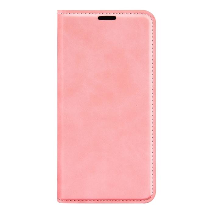 Bild 2,  Motorola Moto G52/G82 Fodral Flip Retro Läder Rosa
