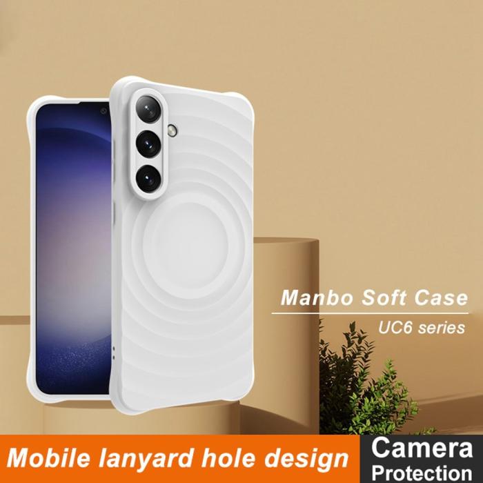 Bild 2, IMAK IMAK Samsung Galaxy S24 FE Skal Waterdrop Matt Vit