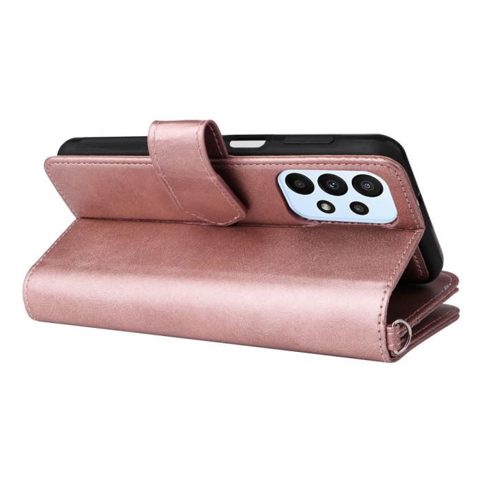 Bild 4,  Samsung Galaxy A23 5G 2in1 Magnet Skal / Plånboksfodral Roséguld