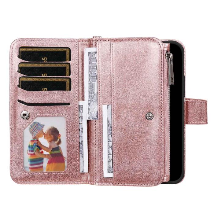 Bild 5,  Samsung Galaxy A23 5G 2in1 Magnet Skal / Plånboksfodral Roséguld